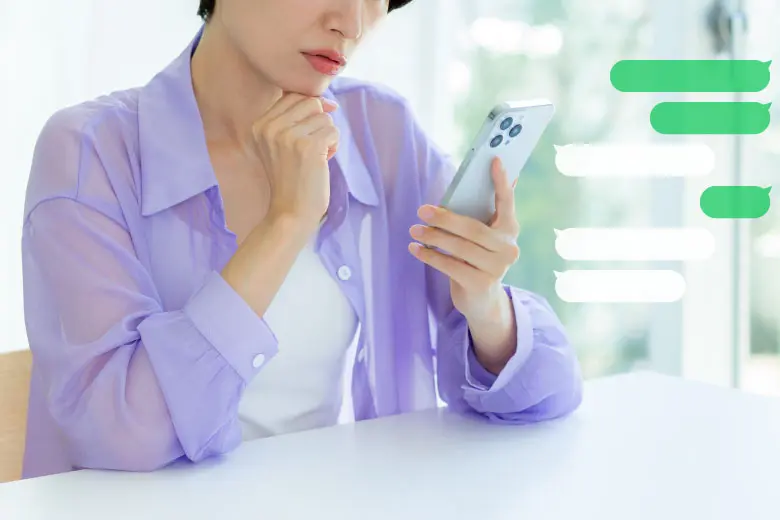 LINEチャットで気軽に相談できます